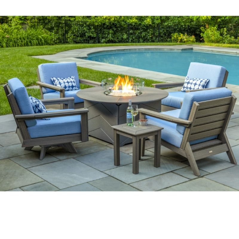 Seaside Casual Dex Lounge Chair Patio Fire Pit Se